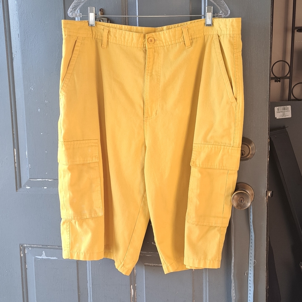 Yellow True Rock Cargo Shorts